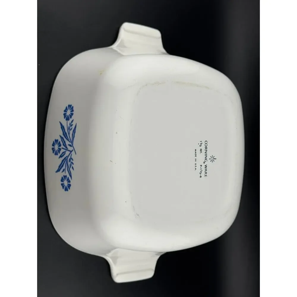 Cornflower Blue by Corning -  1.5 Quart Square Casserole No Lid